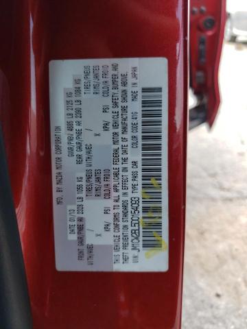 JM1CW2BL5D0154093 - 2013 MAZDA 5 RED photo 13