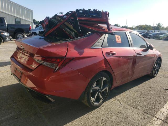 KMHLP4AG3NU248346 - 2022 HYUNDAI ELANTRA LIMITED ORANGE photo 3