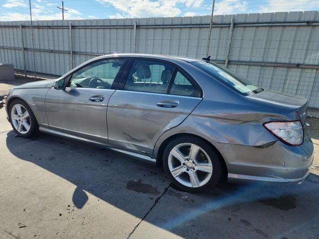 WDDGF8BB5BR180896 - 2011 MERCEDES-BENZ C 300 4MATIC GRAY photo 2