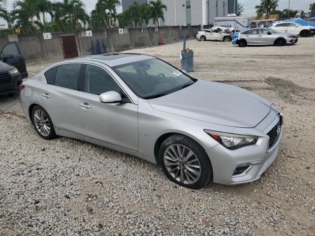 JN1EV7AR0JM433540 - 2018 INFINITI Q50 LUXE SILVER photo 4