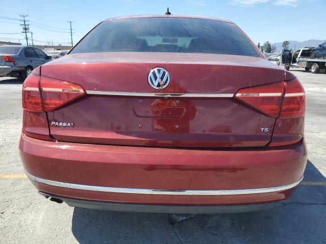 1VWAT7A38GC042659 - 2016 VOLKSWAGEN PASSAT S RED photo 6