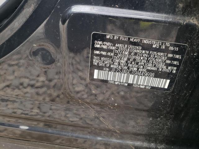 JF2SJAGC7GH449698 - 2016 SUBARU FORESTER 2.5I PREMIUM შავი ფოტო 13