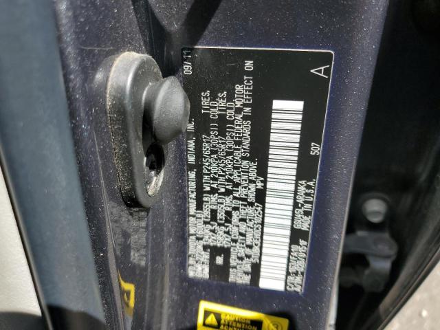 5TDBK3EH0CS102547 - 2012 TOYOTA HIGHLANDER BASE Blau Foto 13