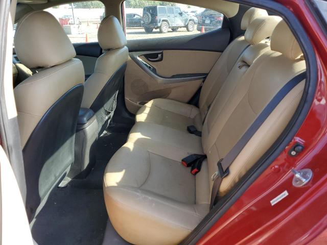 KMHDH4AE0CU438828 - 2012 HYUNDAI ELANTRA GLS RED photo 10