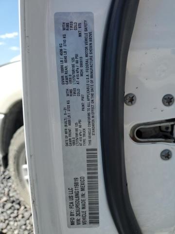 3C6UR5DL6NG119819 - 2022 RAM 2500 BIG HORN/LONE STAR WHITE photo 12