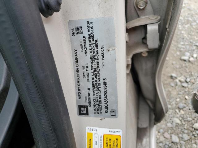 KL8CA6SA2KC734815 - 2019 CHEVROLET SPARK LS BEIGE photo 13