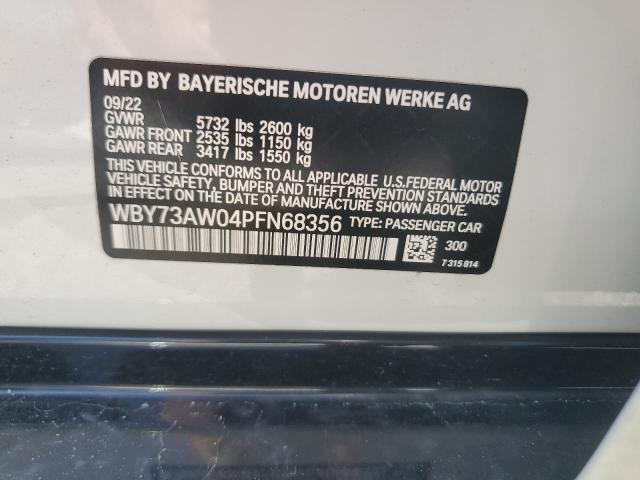 WBY73AW04PFN68356 - 2023 BMW I4 EDRIVE 40 WHITE photo 12