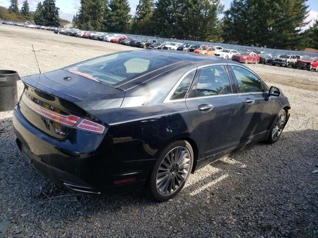 3LN6L2JK1ER804856 - 2014 LINCOLN MKZ BLUE photo 3