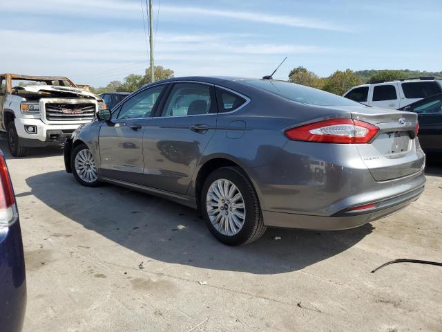 3FA6P0LU5ER190217 - 2014 FORD FUSION SE HYBRID GRAY photo 2