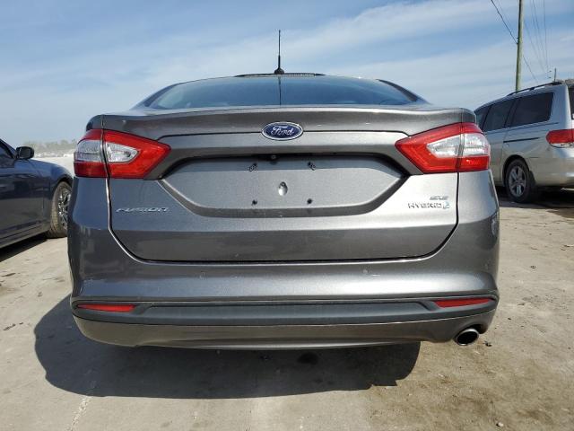 3FA6P0LU5ER190217 - 2014 FORD FUSION SE HYBRID GRAY photo 6