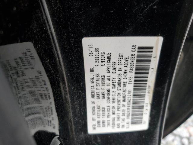 1HGCR2F85DA215791 - 2013 HONDA ACCORD EXL 黑色 照片 13