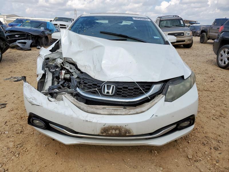 19XFB2F9XEE008272 - 2014 HONDA CIVIC EXL WHITE photo 5