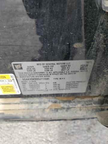 5GAKVDKD3DJ113041 - 2013 BUICK ENCLAVE BLACK photo 13