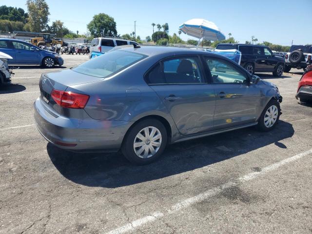 3VW2K7AJ4FM279832 - 2015 VOLKSWAGEN JETTA BASE GRAY photo 3