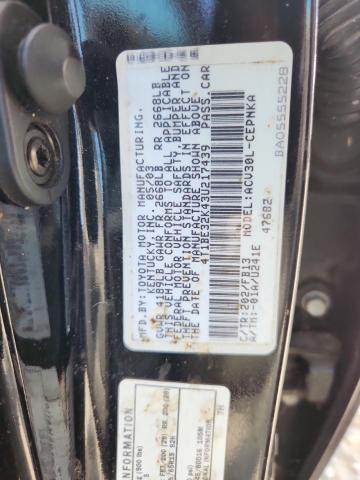 4T1BE32K43U217439 - 2003 TOYOTA CAMRY LE 黑色 照片 12