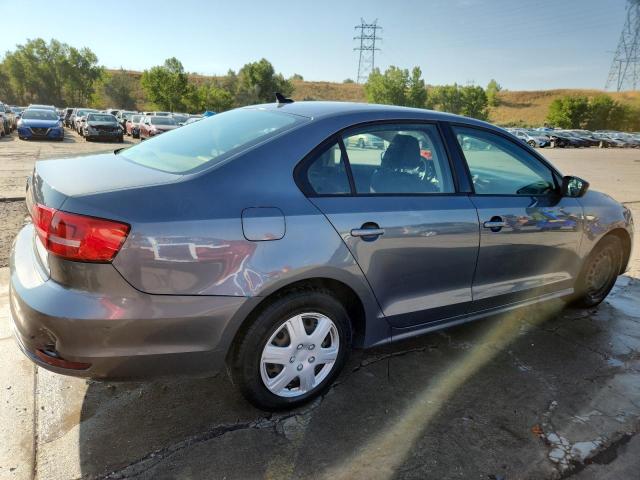 3VW2K7AJXFM306466 - 2015 VOLKSWAGEN JETTA BASE GRAY photo 3