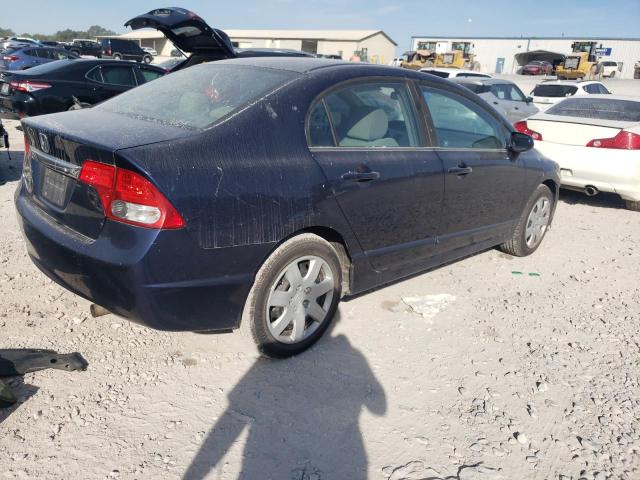 19XFA16559E049926 - 2009 HONDA CIVIC LX BLUE photo 3