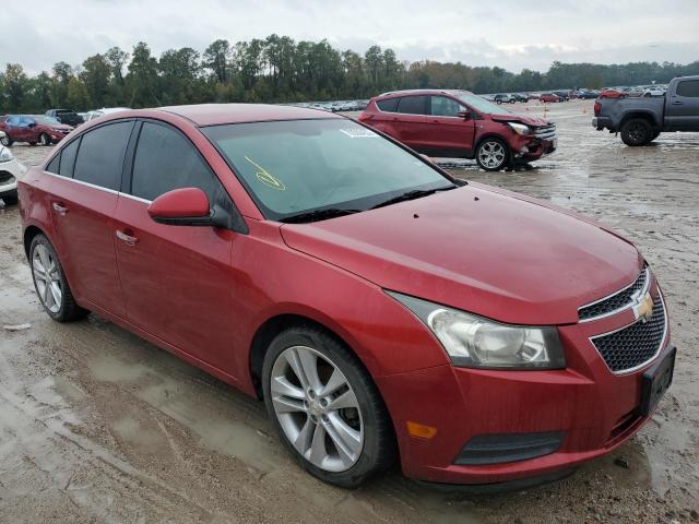 1G1PH5S90B7272051 - 2011 CHEVROLET CRUZE LTZ RED photo 4