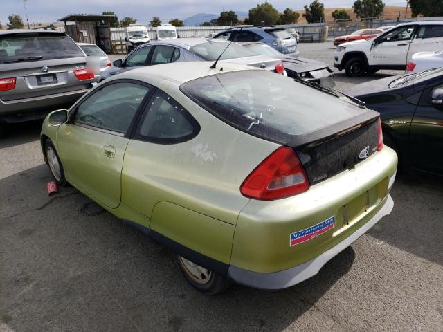 JHMZE1356YT005251 - 2000 HONDA INSIGHT GREEN photo 2