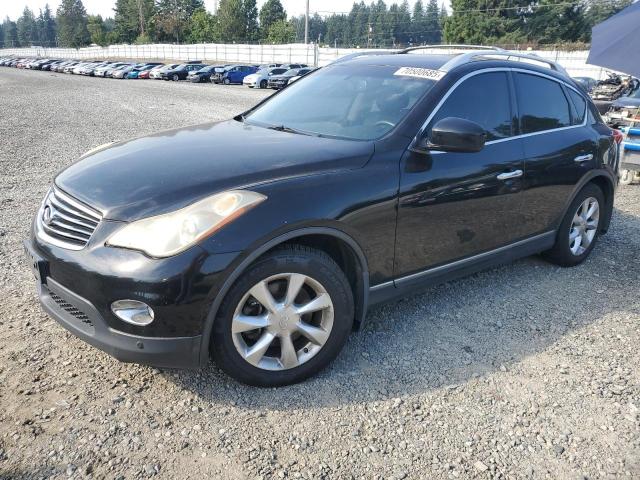 JNKAJ09F28M354856 - 2008 INFINITI EX35 BASE BLACK photo 1