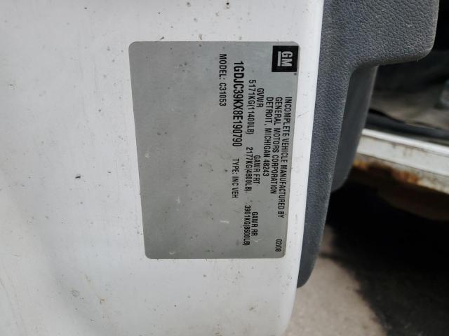 1GDJC39KX8E190790 - 2008 GMC SIERRA C3500 WHITE photo 10