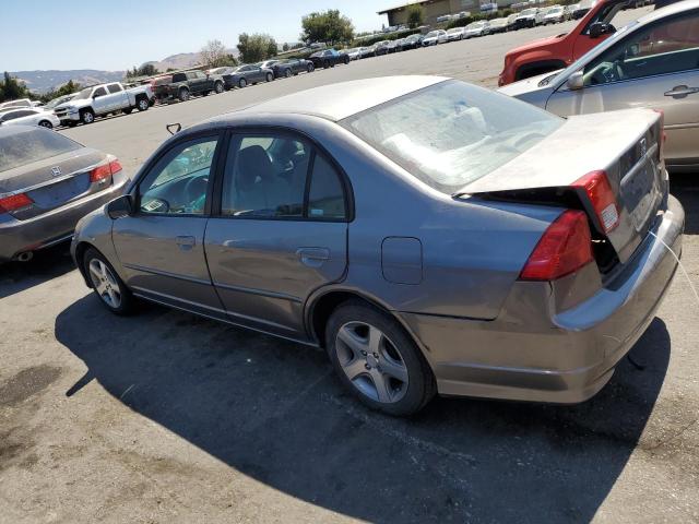 2HGES26784H642677 - 2004 HONDA CIVIC EX GRAY photo 2