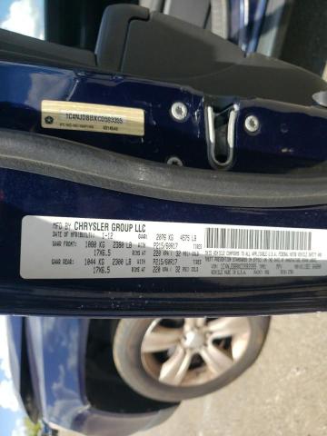 1C4NJDBBXCD593355 - 2012 JEEP COMPASS SPORT BLUE photo 12