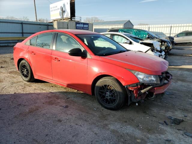 1G1P15SH4F7231763 - 2015 CHEVROLET CRUZE L RED photo 4