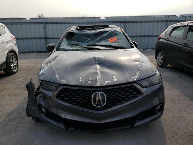 19UUB2F65JA004366 - 2018 ACURA TLX TECH+A Մոխրագույն լուսանկար 5