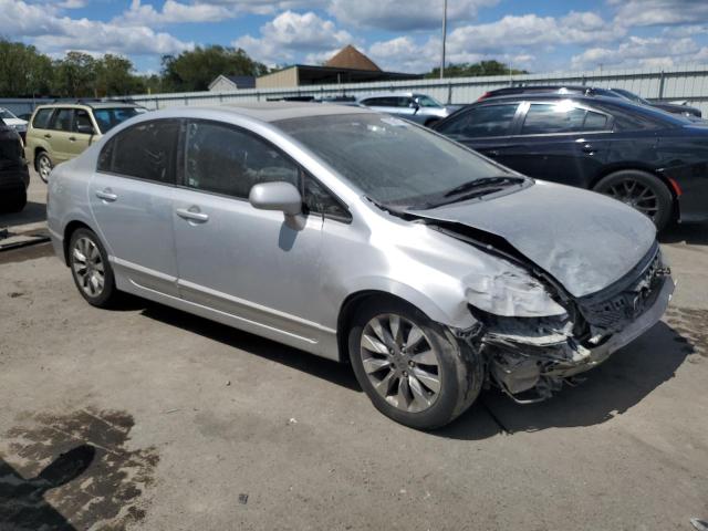 2HGFA16969H502198 - 2009 HONDA CIVIC EXL SILVER photo 4