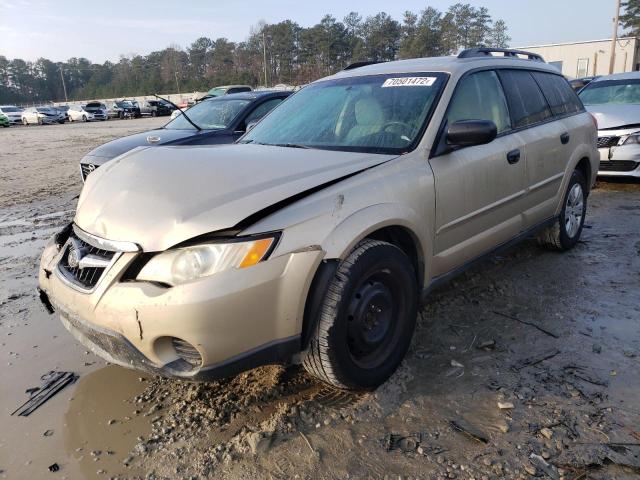 4S4BP60C087306521 - 2008 SUBARU OUTBACK GOLD photo 1