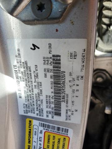 3LN6L2G92GR632070 - 2016 LINCOLN MKZ Gümüş foto 12