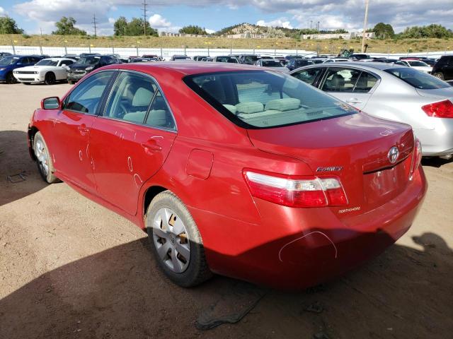 4T1BE46K39U325737 - 2009 TOYOTA CAMRY BASE RED photo 2