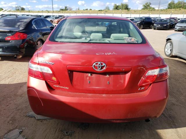 4T1BE46K39U325737 - 2009 TOYOTA CAMRY BASE RED photo 6