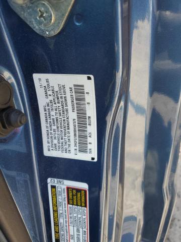 2HGFG1B80BH507379 - 2011 HONDA CIVIC EX BLUE photo 12