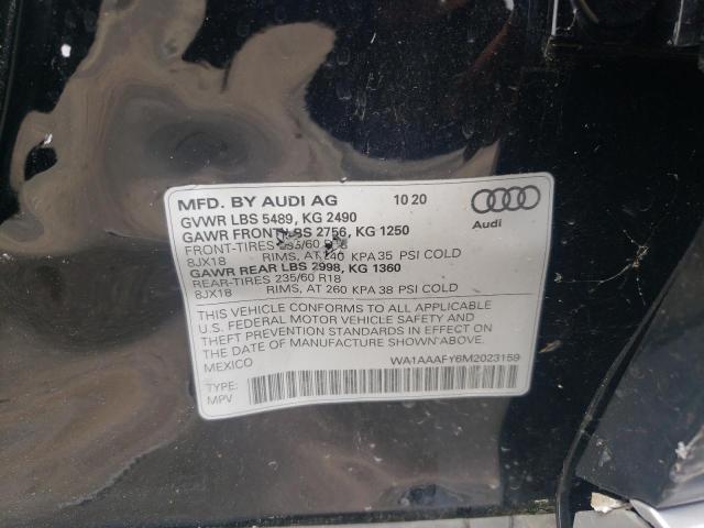 WA1AAAFY6M2023159 - 2021 AUDI Q5 PREMIUM 黑色 照片 13