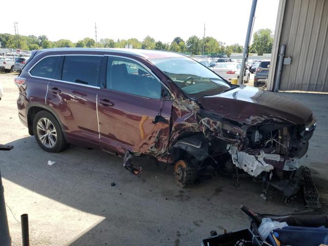 5TDJKRFH8FS114267 - 2015 TOYOTA HIGHLANDER XLE Қызыл фото 4