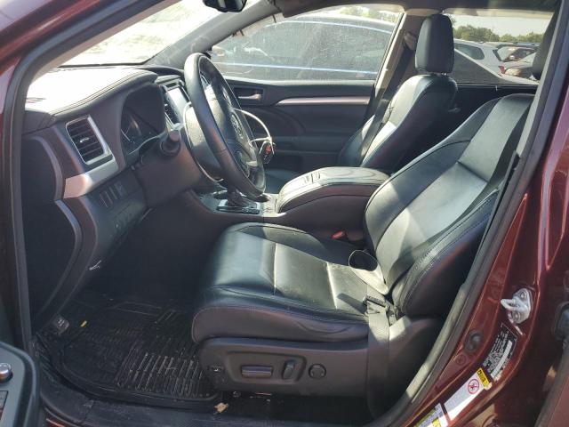 5TDJKRFH8FS114267 - 2015 TOYOTA HIGHLANDER XLE Қызыл фото 7