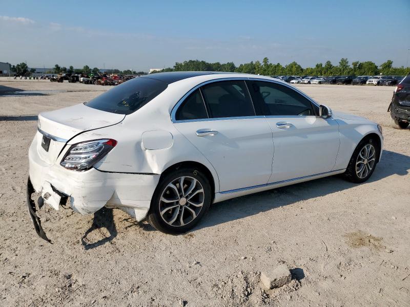 55SWF4KB6FU012886 - 2015 MERCEDES-BENZ C 300 4MATIC WHITE photo 3