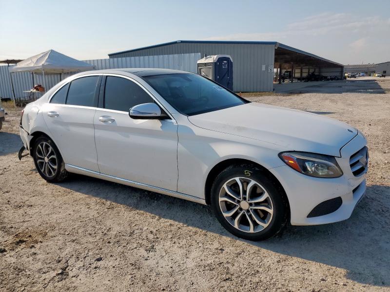 55SWF4KB6FU012886 - 2015 MERCEDES-BENZ C 300 4MATIC WHITE photo 4