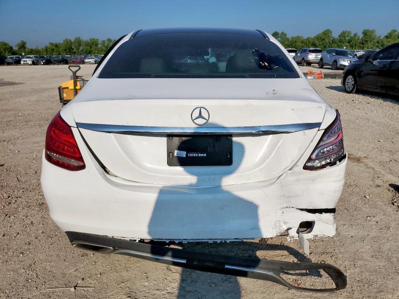 55SWF4KB6FU012886 - 2015 MERCEDES-BENZ C 300 4MATIC WHITE photo 6