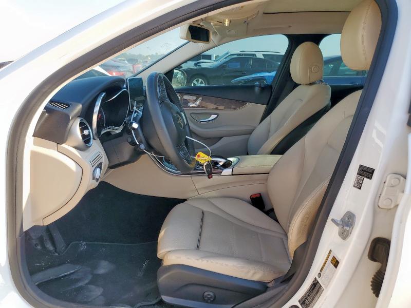 55SWF4KB6FU012886 - 2015 MERCEDES-BENZ C 300 4MATIC WHITE photo 7