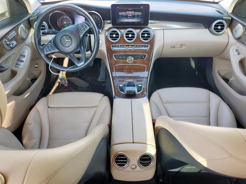 55SWF4KB6FU012886 - 2015 MERCEDES-BENZ C 300 4MATIC WHITE photo 8