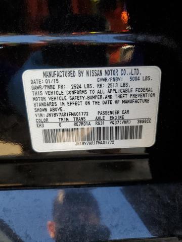 JN1BV7AR1FM401772 - 2015 INFINITI Q50 BASE BLACK photo 13