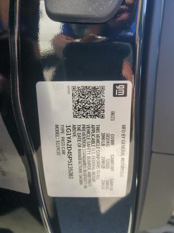 1G1YA2D45P5135361 - 2023 CHEVROLET CORVETTE STINGRAY 1LT BLACK photo 12