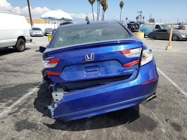 1HGCV1F38KA034000 - 2019 HONDA ACCORD SPORT أزرق صورة 6
