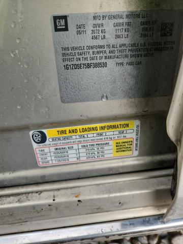 1G1ZD5E75BF388530 - 2011 CHEVROLET MALIBU 2LT Braun Foto 12