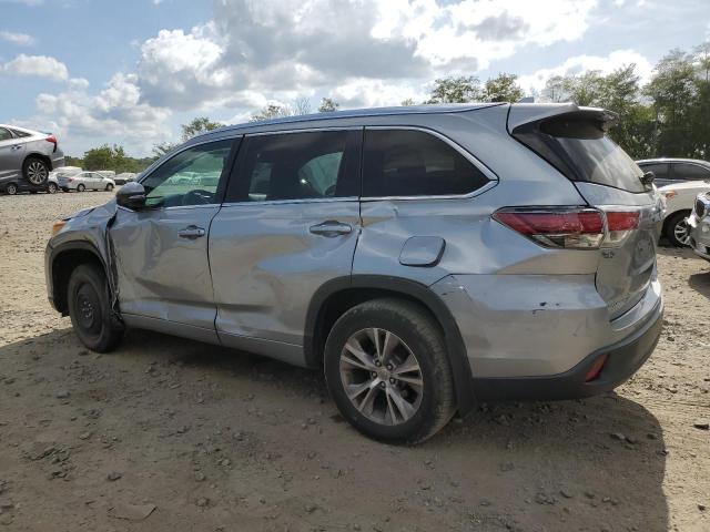 5TDJKRFH6FS167484 - 2015 TOYOTA HIGHLANDER XLE SILVER photo 2