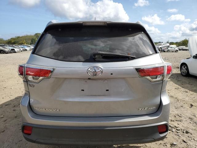 5TDJKRFH6FS167484 - 2015 TOYOTA HIGHLANDER XLE SILVER photo 6