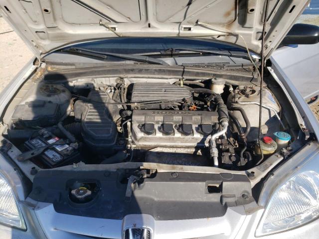 1HGEM22543L041038 - 2003 HONDA CIVIC LX ვერცხლისფერი ფოტო 11